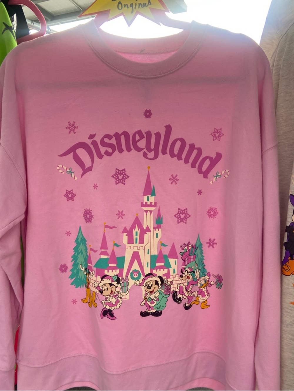 Disney Pink Castle & Characters Pullover Sweatshirt